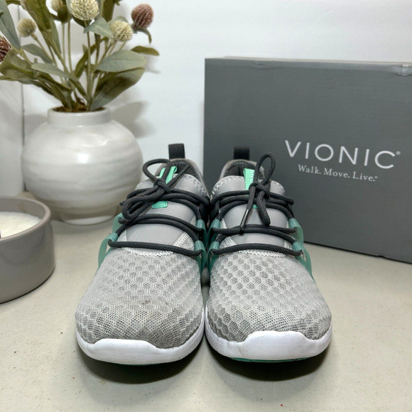 Vionic Adore Active Sneaker Athletic Running Shoes Gray Lace Up Women’s US 6 - Picture 2 of 11